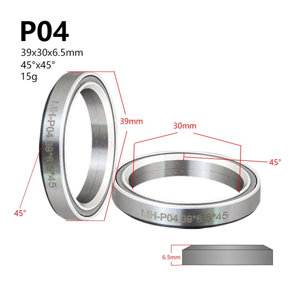 Silver Bicycle Part Repair Parts For Bicycle Bowl Set Bearing Peilin Shaft Steel Silver Bike Accessories 38/39/41/44/49/52mm Oasis Select P04