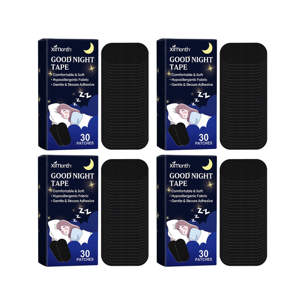 Ximonth Stop Snoring Sleep Care Patch Improve Breathing Helping Sleeping Easy Using Anti Snore Adult Mouth Correction Stickers Oasis Select 30pcs Boxed X 4PCS