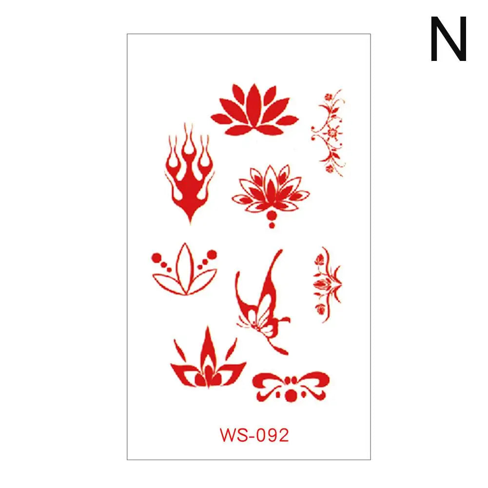 Classic Eyebrow Sexy Cute Retro Tattoo Paste Ancient Style Girl Baby Forehead Paste Hanfu Children's Temporary Tattoo Sticker Oasis Select N China