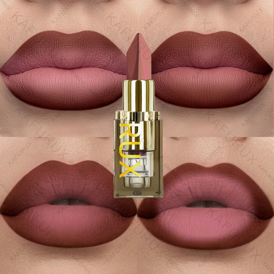 KAFURUX Two-Tone Glitter Matte Lipstick – 11 Shades