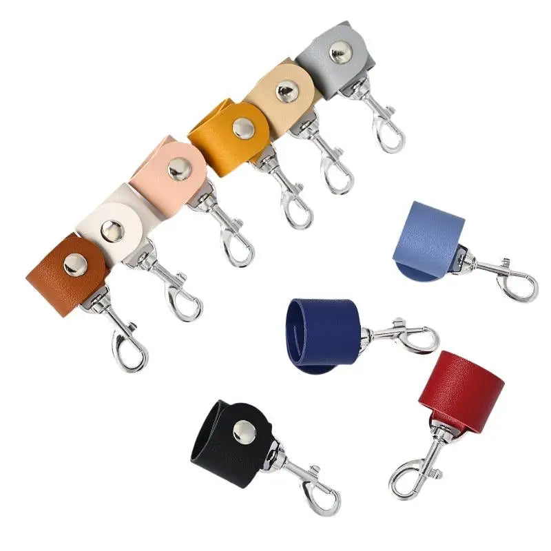 PU Leather Hat Clip with 360° Swivel Hook | Bag Hanger