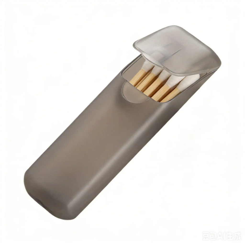 Toothpick Dispenser Portable Transparent Toothpick Holder Reusable Toothpick Storage Box Cotton Swab Case Needle Cases Storage Oasis Select