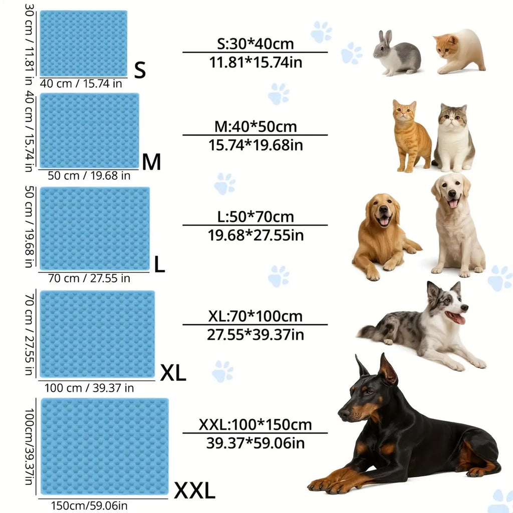 Pet Cooling Mat Summer dog Cold Bed Extra Large For Small Big Dogs Pet Accessories Cat Durable Blanket Sofa Cat Ice Pad Blanket Oasis Select
