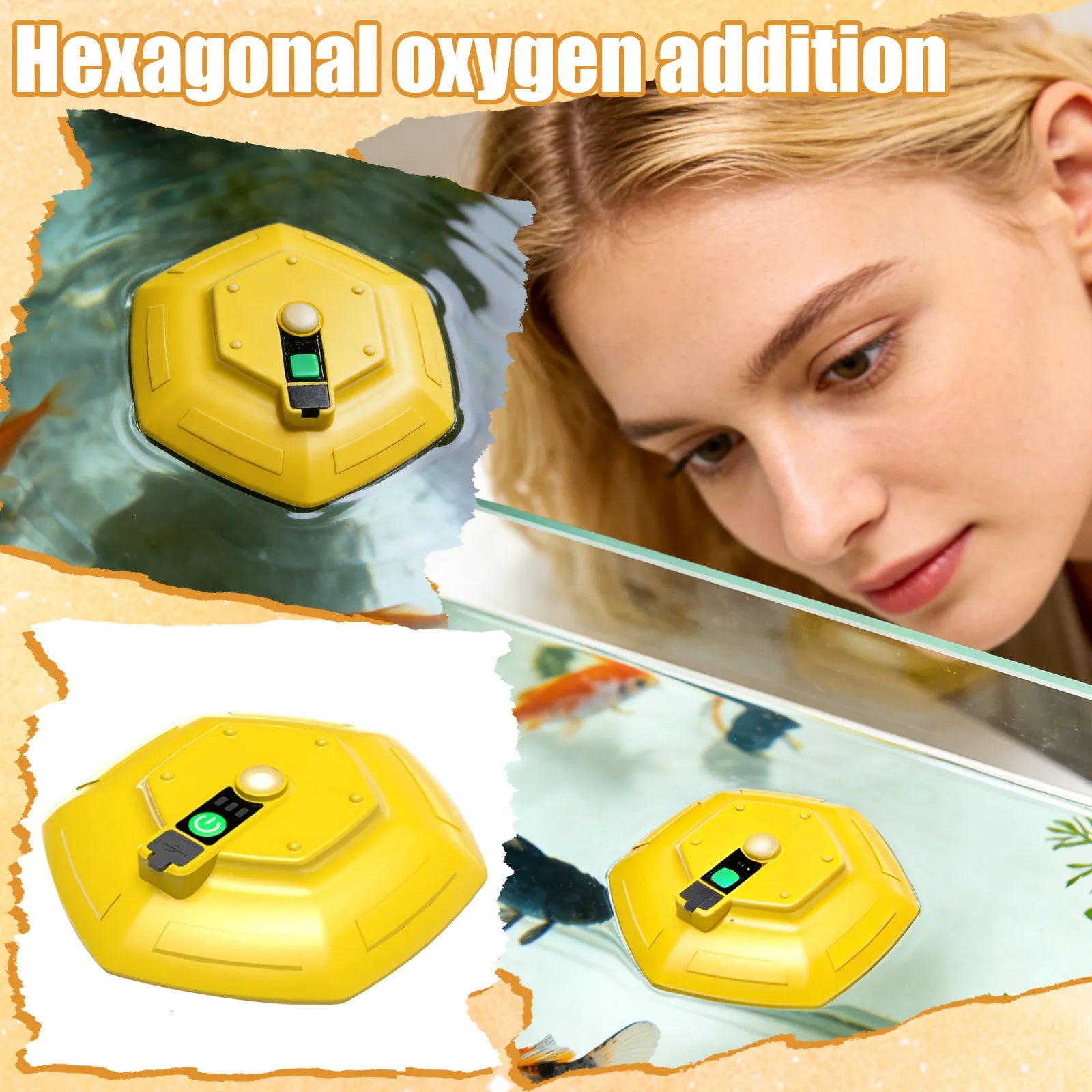 Waterproof Floating Fish Aerator – Rechargeable Quiet Oxygen Pump Fishing Aerator Pump Oasis Select