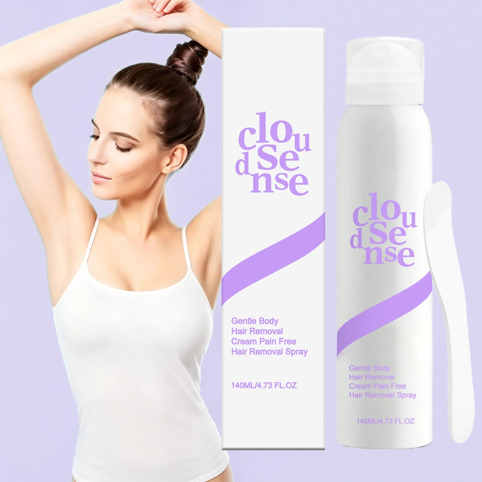 Hair Removal Spray Milder Effective Depilatory Formula For Smooth Silky Skin Full Body Hair Removal Care Unisex For Men Women Oasis Select