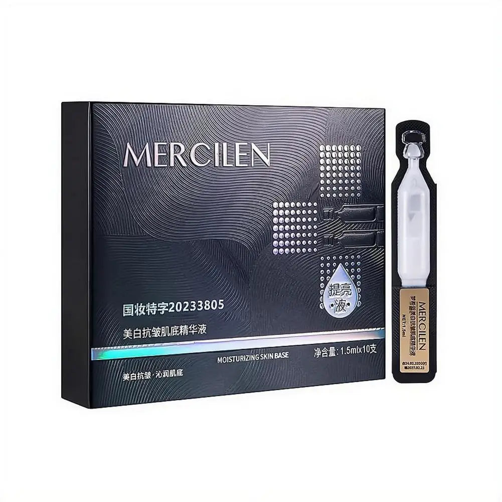 1.5ml x 10pcs Collagen Plumping Single-Use Ampoule Serum Vials Hydrating Firming Moisturizing Anti-Wrinkle Gentle Oasis Select