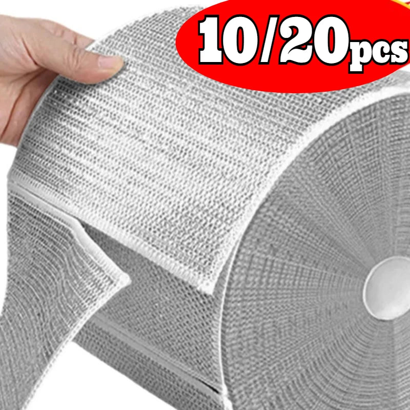 20/5pcs Reusable Wire Dishwashing Rags - Non-Scratch Multi purpose Cleaning Pads for Wet and Dry Dishcloths for Washing Dishes Oasis Select