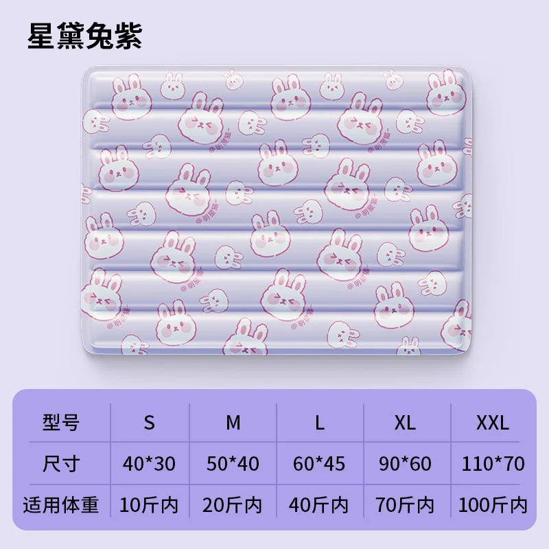 Pet Ice MATS, Mat MATS, Dog Summer Cooling MATS, Cat Ice Beds, Cooling Products, Summer Ice Beds Oasis Select Rabbit Purple M 50x40cm