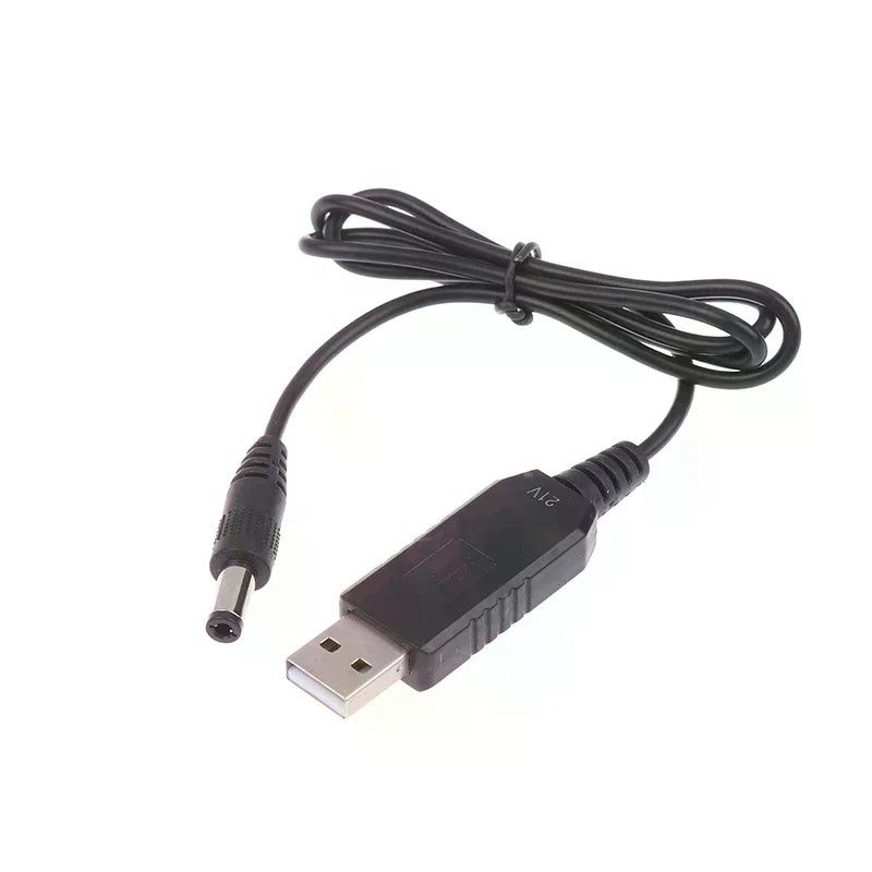 USB 5V To 21V Boost Charging Cable USB Power Boost Line DC 21V Interface Lithium Battery Charger Adapter Oasis Select