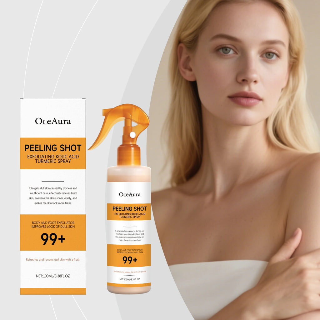 Kojic Acid & Turmeric Brightening Exfoliating Spray 100ml Exfoliating Body Spray Oasis Select