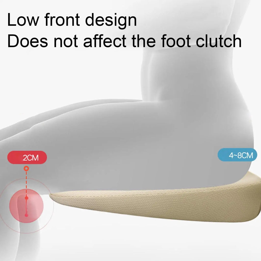 Car Seat Cushion Universal Wedge Car Seat Cushion Foam Truck Seat Cushion Wear-Resistant Short People Driver Seat Booster Oasis Select
