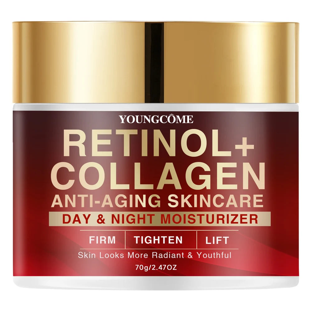 Retinol Collagen Anti-Aging Day Night Serum - Firming Lifting Facial Essence for Youthful Radiance Skin Care Formula with Hydrat Oasis Select 70g