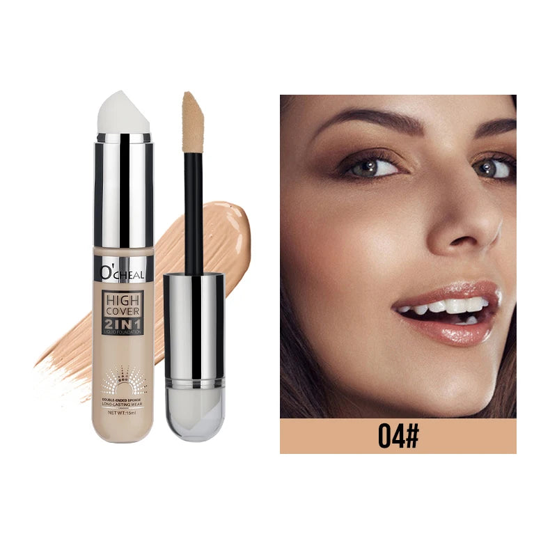 OCHEAL 2-in-1 Liquid Foundation & Concealer – Waterproof