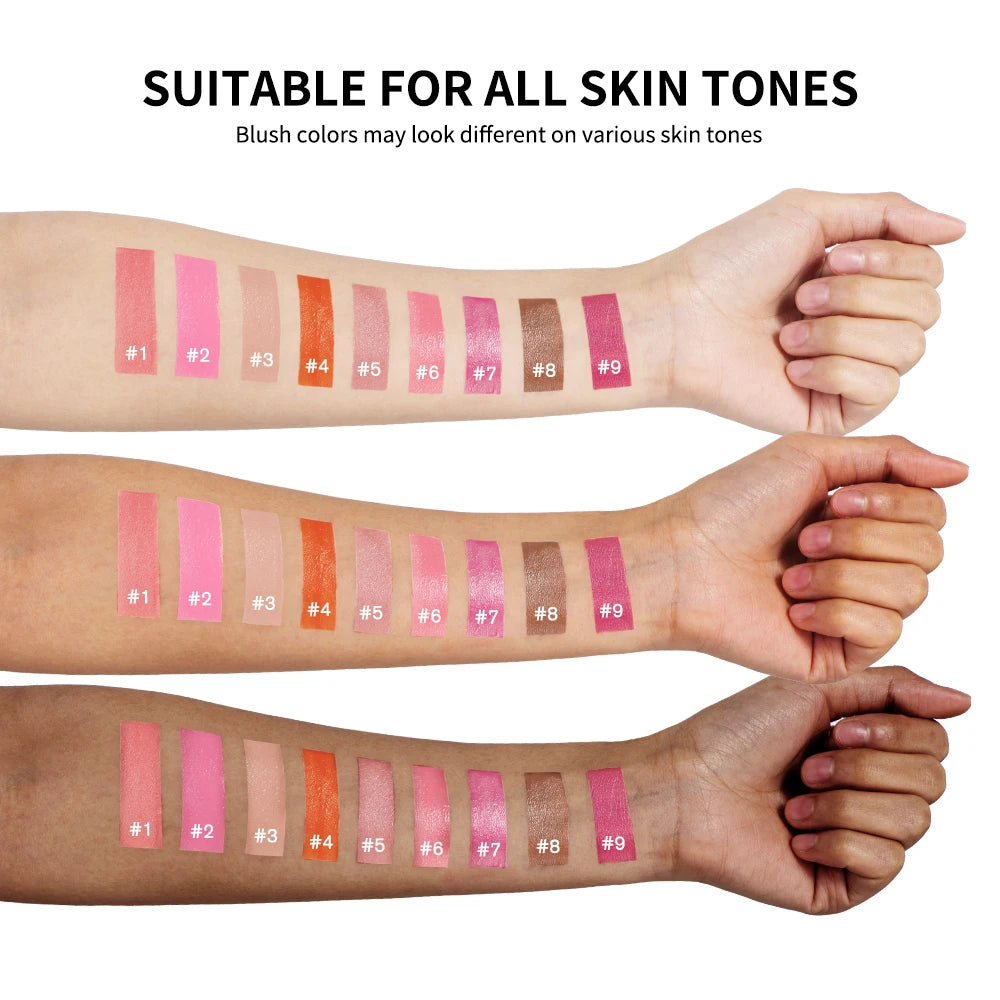 Beauty Liquid Blush Lipstick Blush Eyes Cheek Blusher Waterproof Mositure Face Contour Shadow Liquid Lip Gloss Plump Makeup Oasis Select