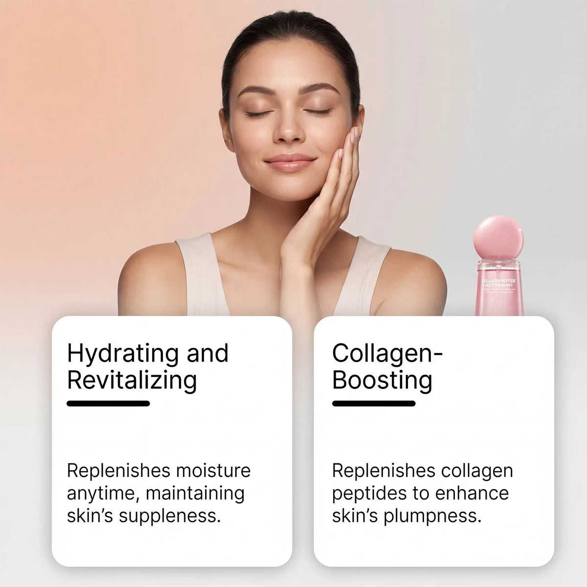 Collagen Peptides Jelly Serum Mist | Hydrating Face Spray 50ml Face Serum Mist Oasis Select