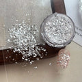Silver Iridescent Hexagon Nail Glitter Flakes | Gel Sequins