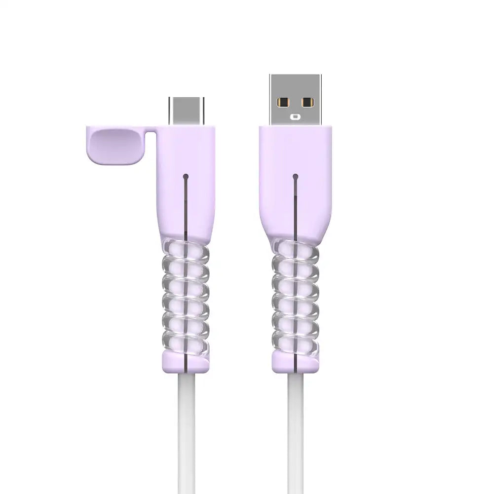 Silicone Type-C Cable Protector & Wire Winder | Multicolor Cable Protector Oasis Select 07