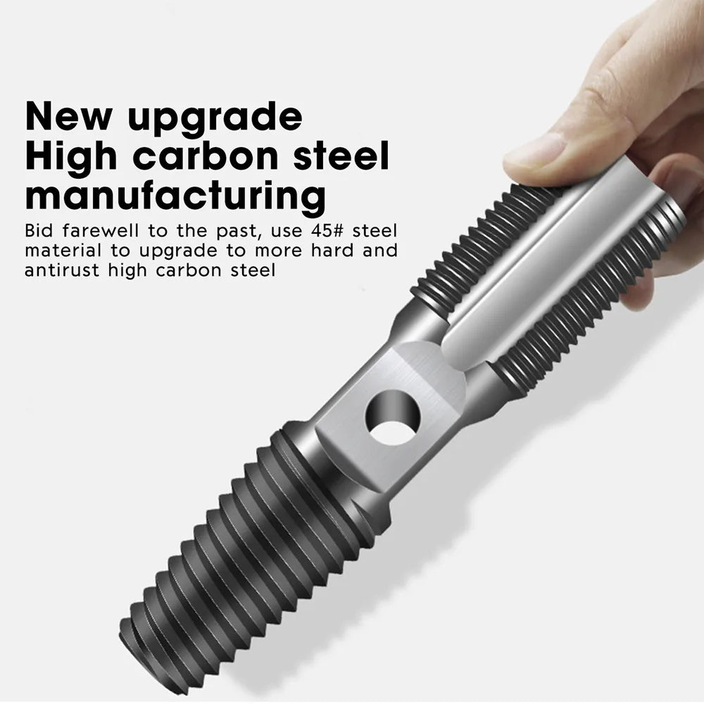 Damaged screw extractor double-headed screw extractor drill bit set water pipe bolt screw valve thread repair remover tool Oasis Select