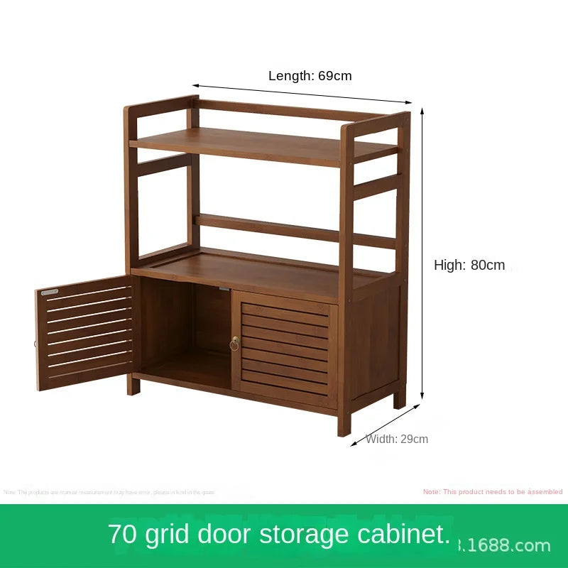 Tea cabinet, tea cabinet, sideboard, solid wood movable living room tea set cabinet, storage cabinet, shelving cabinet, storage Oasis Select 70 B 1