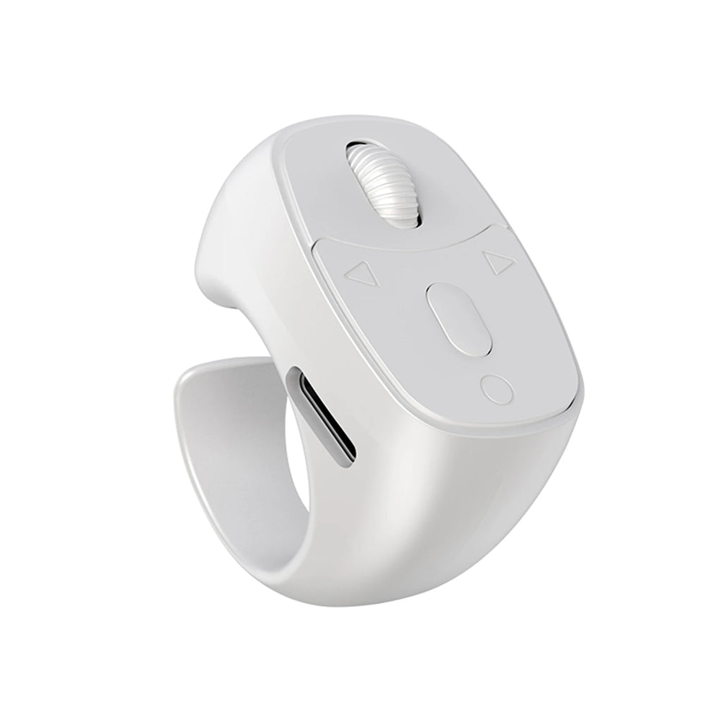 Bluetooth 5.3 Finger Ring Remote – Page Turner & Selfie Wireless Ring Remote Oasis Select White United States