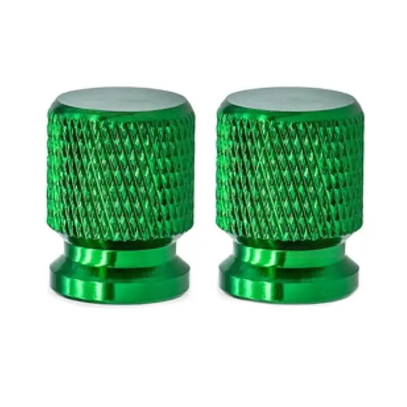 Tire Valve Stem Caps, Anodized Aluminum Wheel Valve Covers Accessories, Universal For Cars, SUVs, Bikes, Trucks And Motorcycles Oasis Select Green