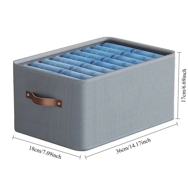Clothes Organizer Trousers Clothes Jeans Storage Box Underwear Bra Socks Artifact Compartment Box Wardrobe Clothes Organizer Oasis Select medium