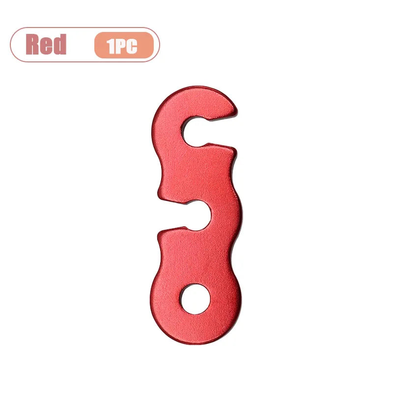 Adjustable Tent Rope Tensioner Easy To Install for Outdoor Camping Hiking Backpacking and Adventure Perfect Camping Accessory Oasis Select Red-1PC