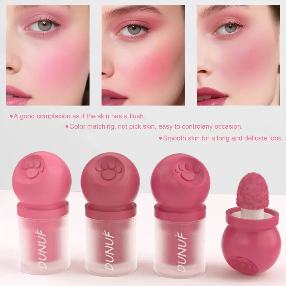 DUNUF Cat Paw Liquid Blush Trio – Buildable & Long-Lasting