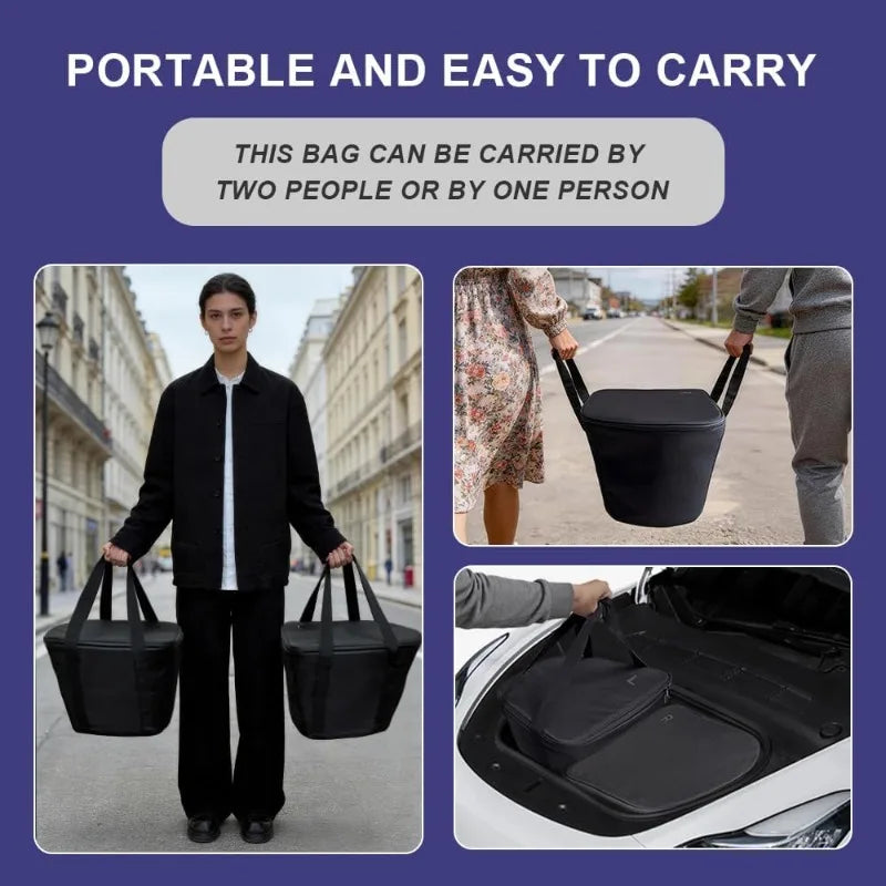 Insulation Cooler Bag Durable Waterproof Frunk Cooler Organizer Front Trunk Storage Organizers For Tesla Model 3 Y Accessories Oasis Select