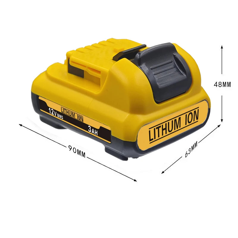 1For DeWalt 12V MAX 2.0Ah 3.0Ah 5.0Ah 6.0Ah Battery DCB124 DCB125 DCB122 Rechargeable Tool Pack. Oasis Select