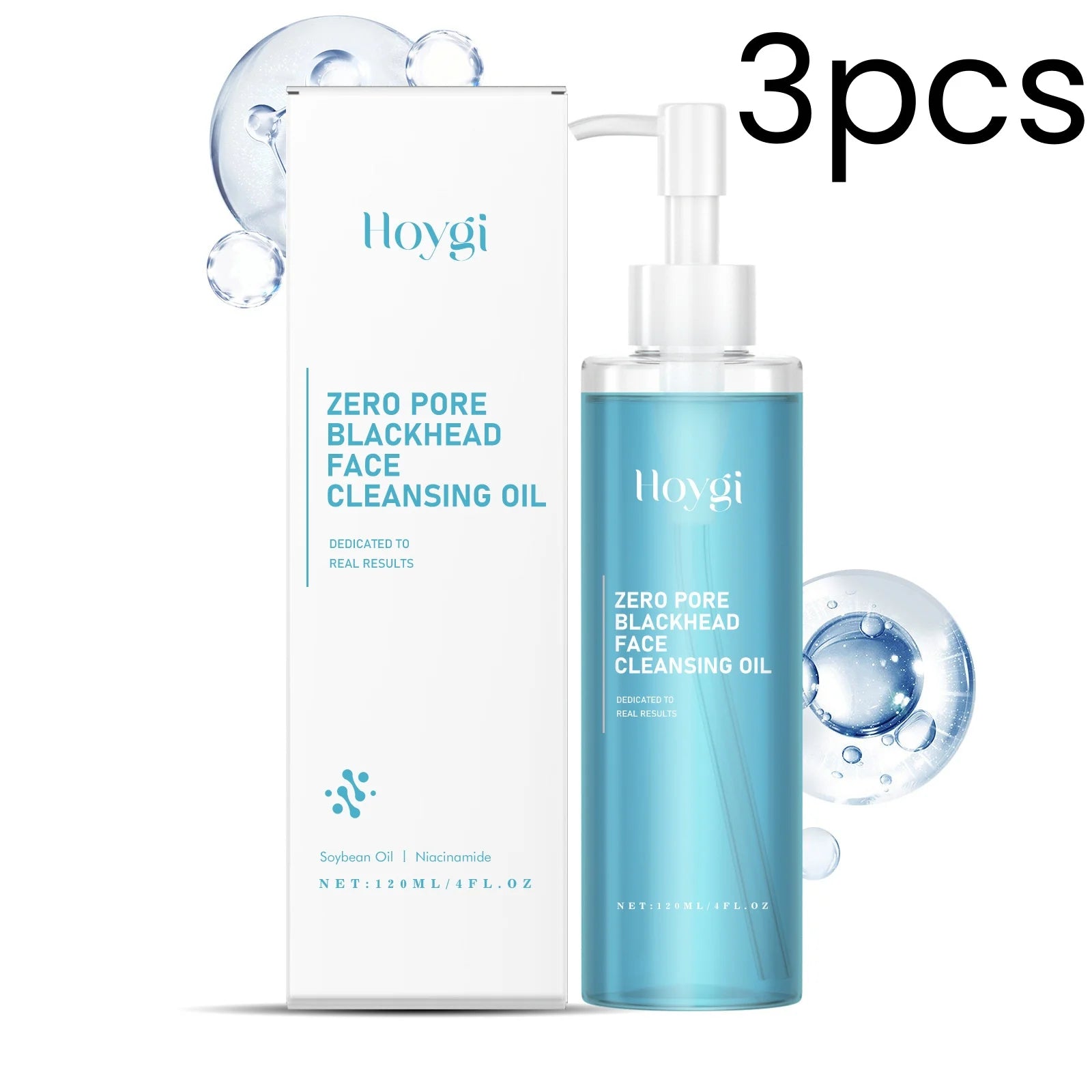 Hoygi Face Cleansing Oil Deep Cleansing Brightening Skin Refreshing No Clogging Pores Mild Ingredients Makeup Remover Oil 120ml Oasis Select 3pcs