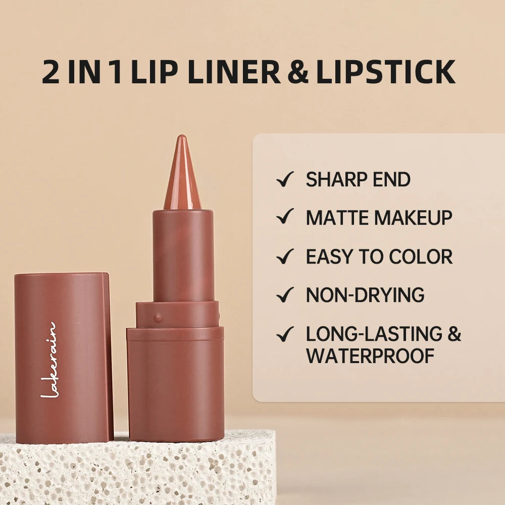 Waterproof Nude Lip Liner Brown Lip Pencil Contour Lipliner Pencil Waterproof Long Lasting Cosmetics Makeup Liners Tint Dark Oasis Select
