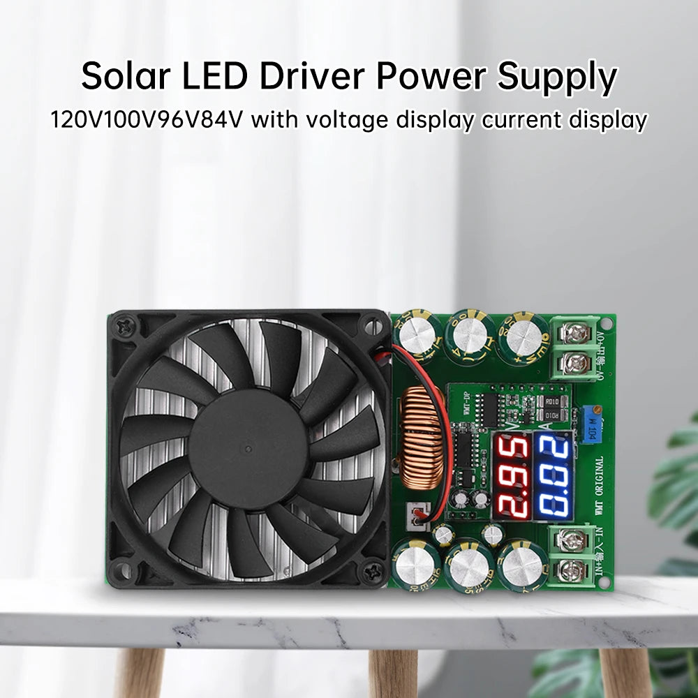 600W 30A DC-DC Step Down Module CV CC Adjustable Buck Converter 120V 100V 96V 84V Display Solar LED Driver Power Supply Oasis Select