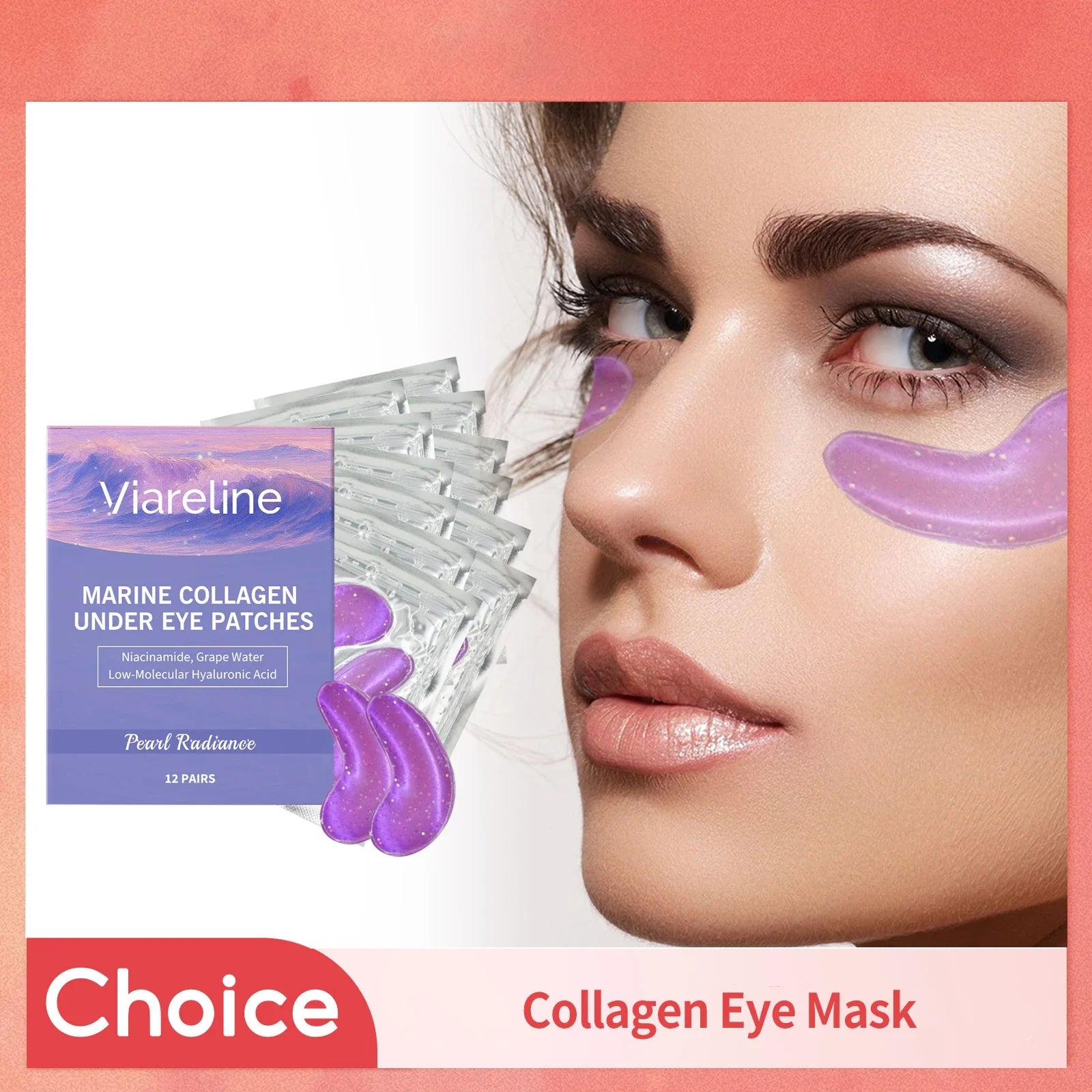 Collagen Eye Mask Remove Eye Bag Lightening Dark Circles Anti Wrinkle Lifting Firming Skin Brightening Moisturizing Eye Patches Oasis Select