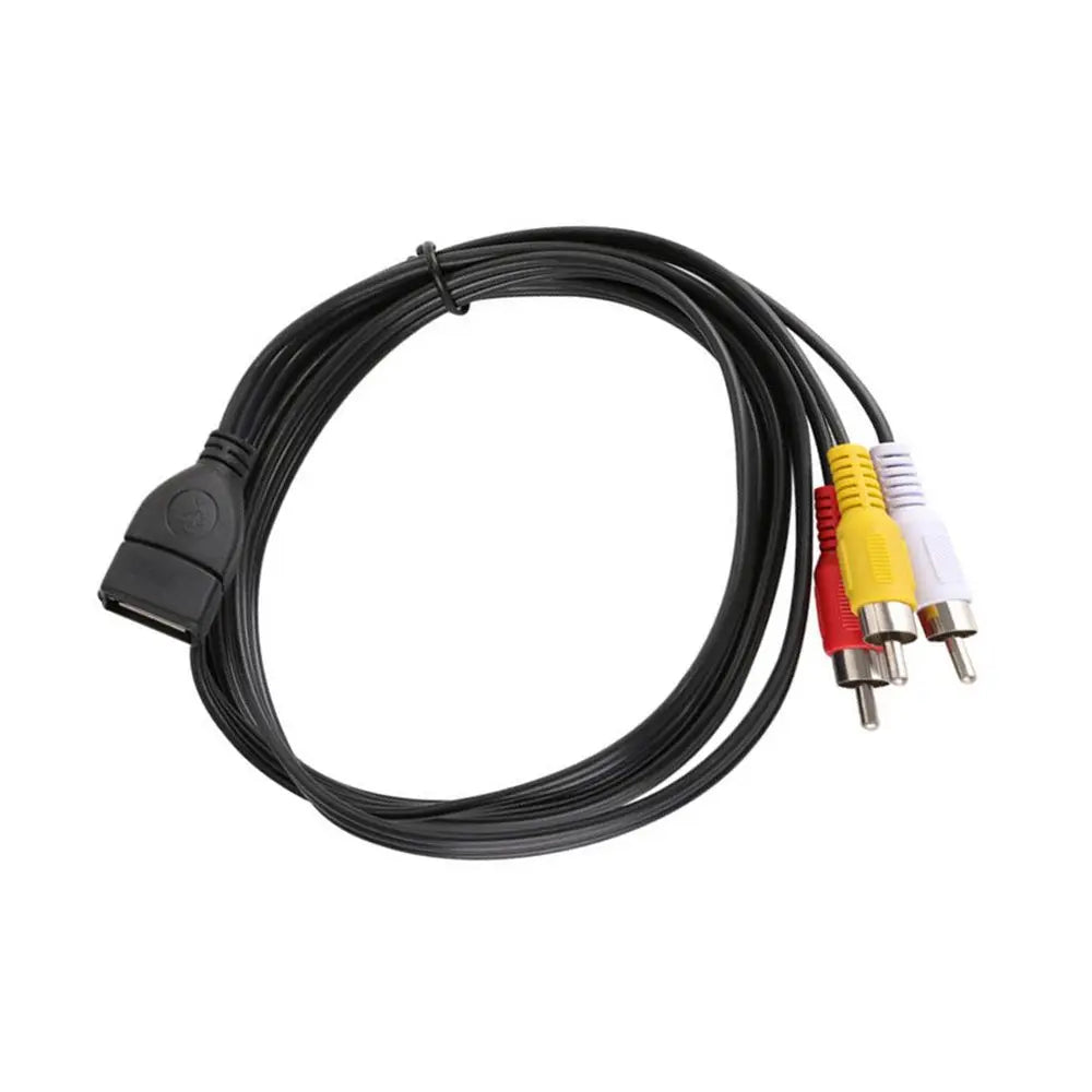 Male Plug USB Male to RCA Male Female Socket Extension Cable Audio Cable Video Extension Cables USB Female to RCA Male Cable Oasis Select style 3