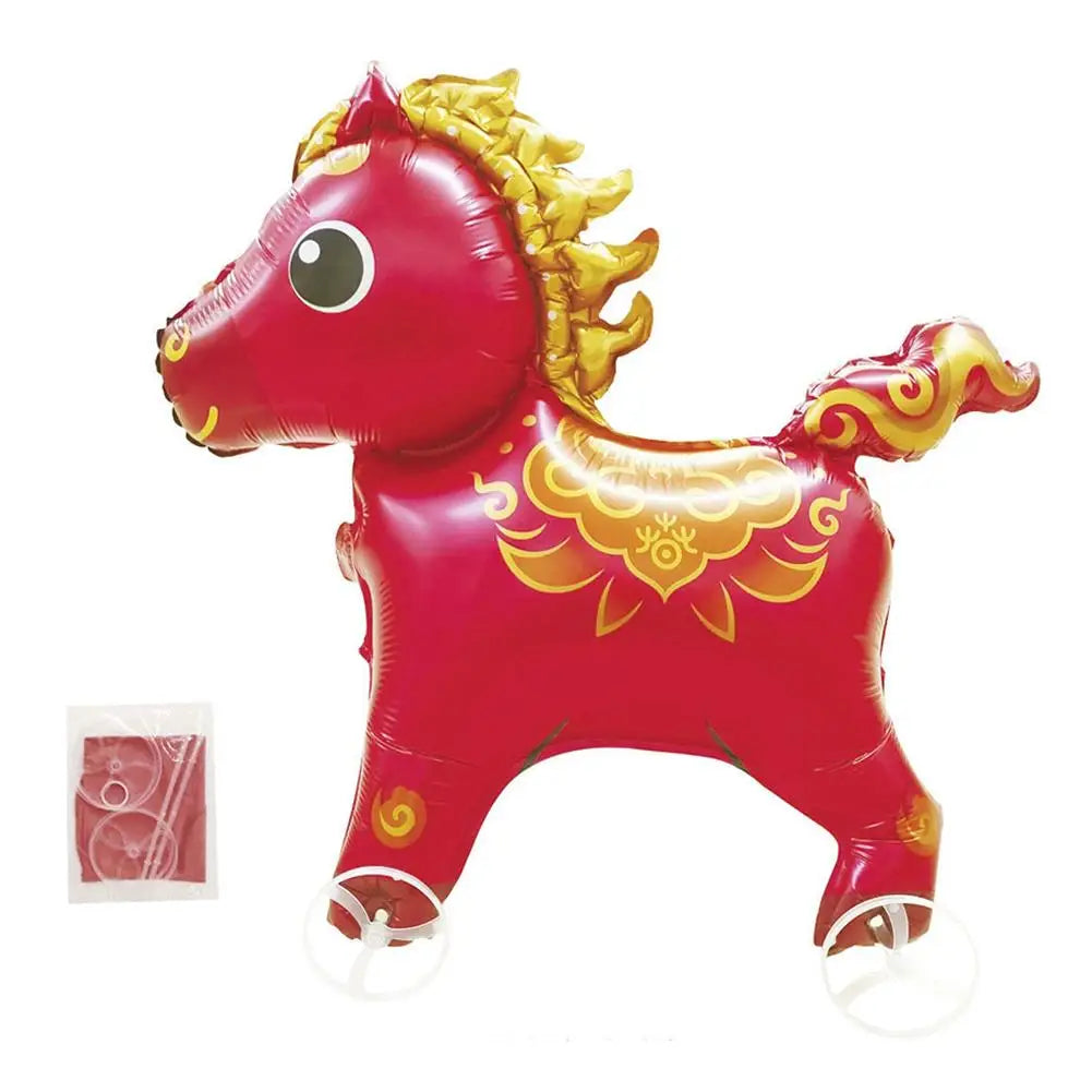 Walking Animal Foil Balloons with Wheels – Kids Party Decor