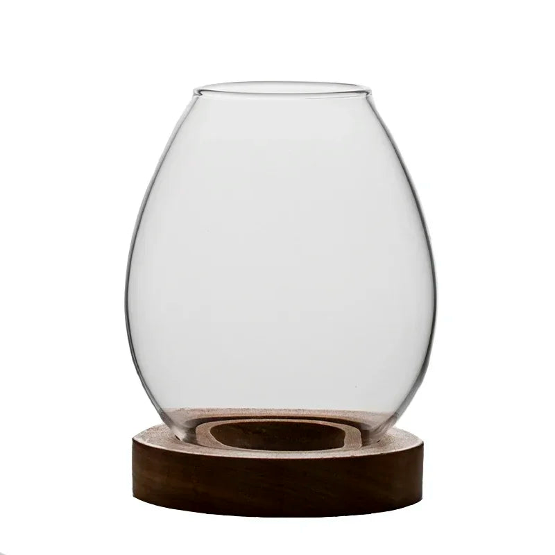 Transparent Glass Candlestick Chinese Decoration Romantic Candlelight Dinner Zen Retro Home Windproof Candle Cover Oasis Select