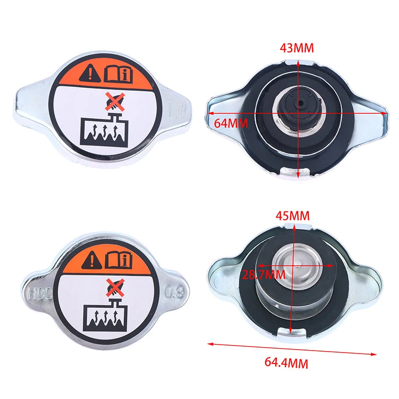 25330-1P000 Car Water Tank Cap Cover 0.9 Rounded Tip /1.1 Pointed Tip For Radiator Coolant Cover GT 2011-2021 253301P000 Oasis Select