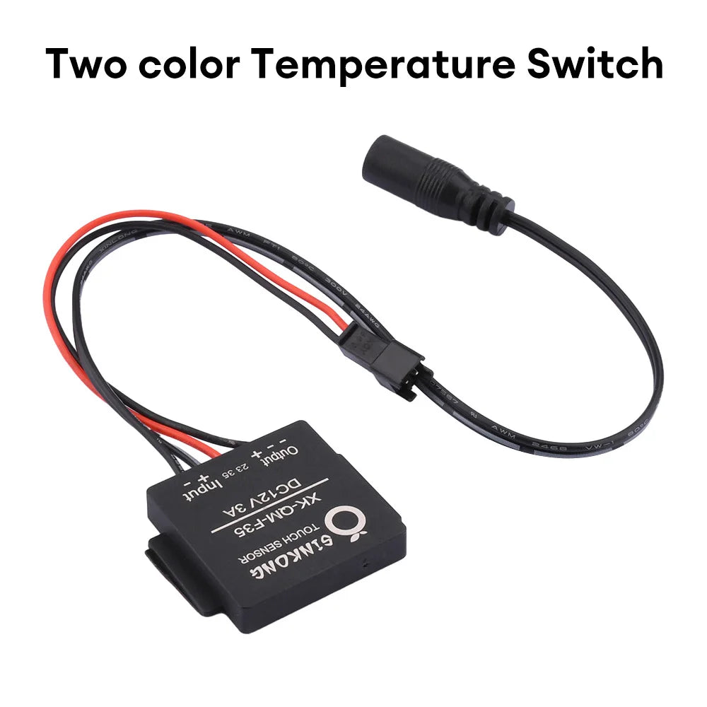 Touch Switch Sensor Stepless LED Inductive Dimming Touch Switch for Led Light Mirror Lamp Dimmer Control Switch Touch Pad Oasis Select 2 Color Switch
