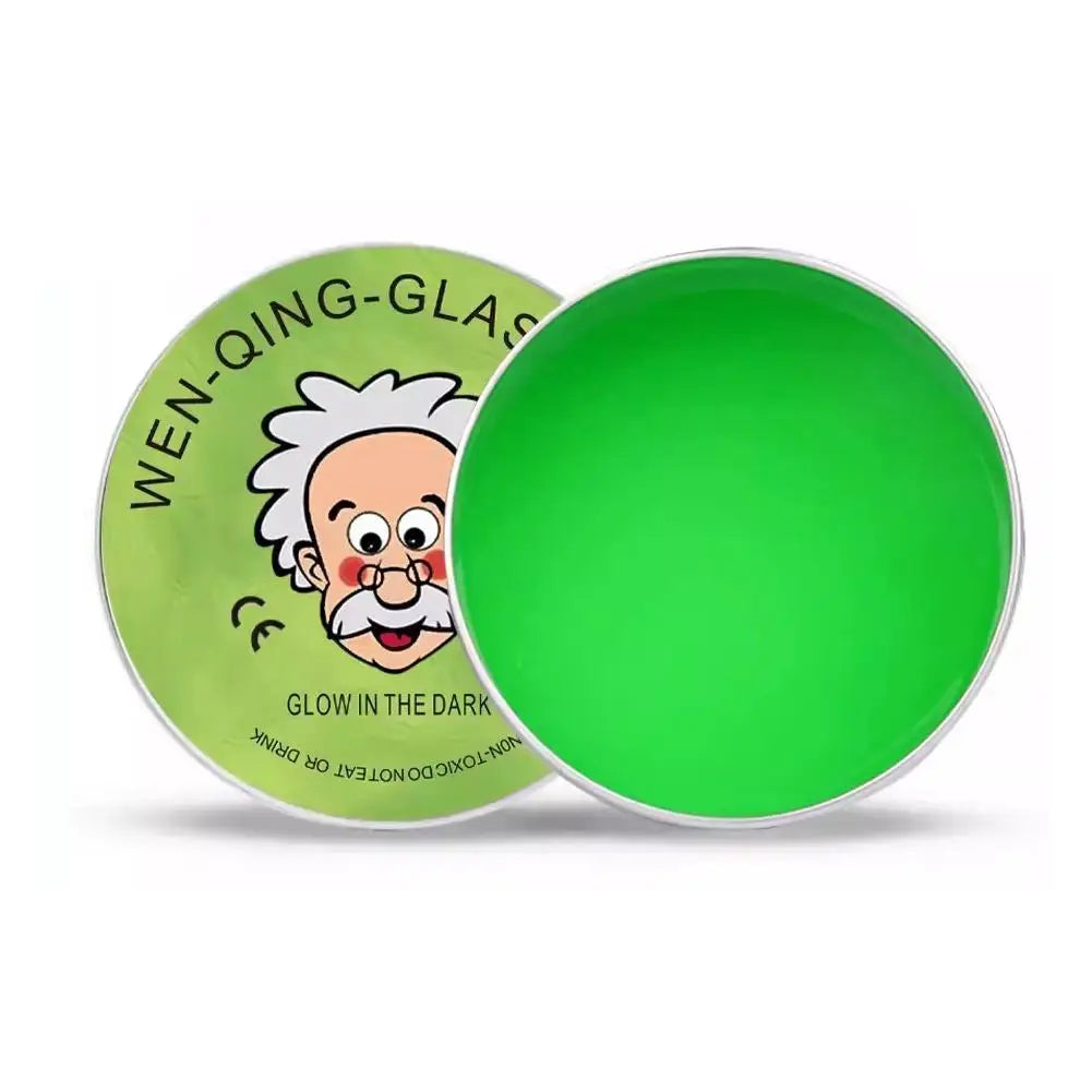 Reusable Putty Liquid Crystal Bouncy Slime Toy Set Kid Safe Mud Stress Relief Color Clay Shape Handmade DIY Handgum Playdough Oasis Select noctilucence Green