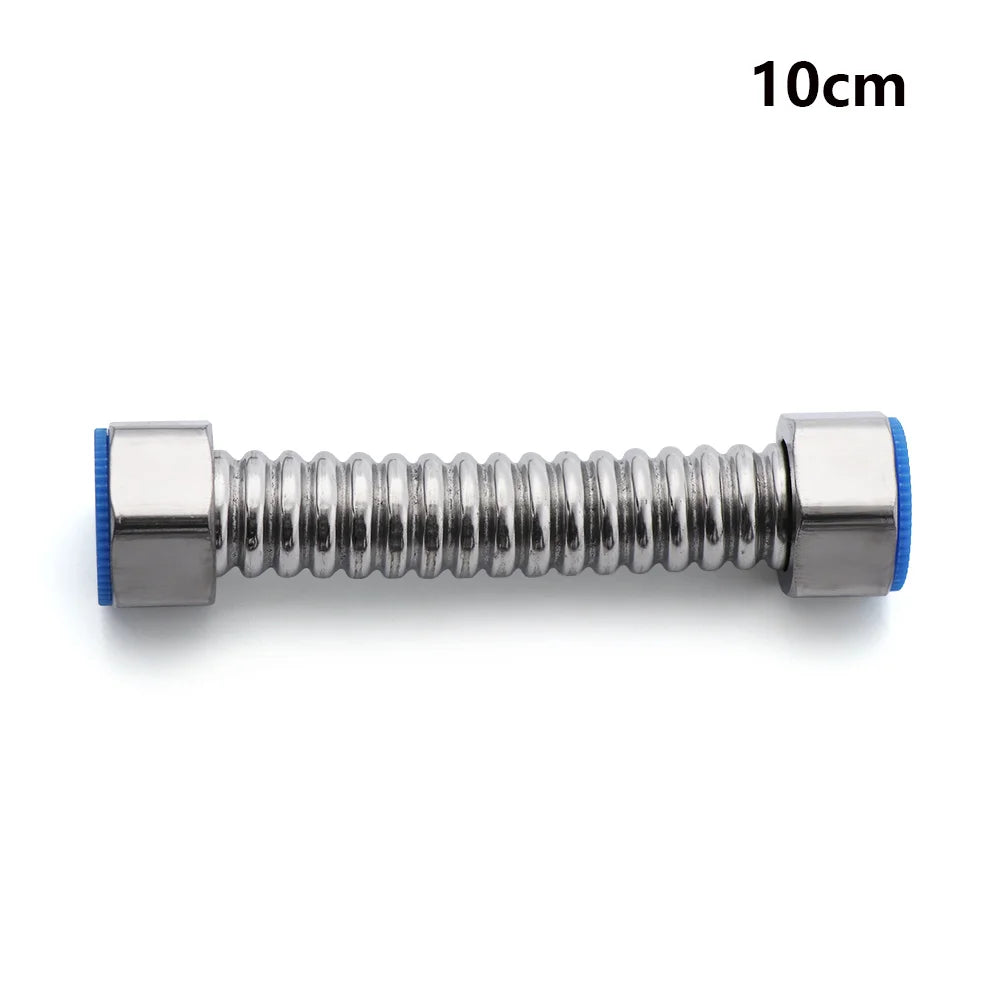 G1/2" Useful Home Durable Stainless Steel Plumbing Corrugated Pipe Hose Tube Water Heater Connector Oasis Select 10CM