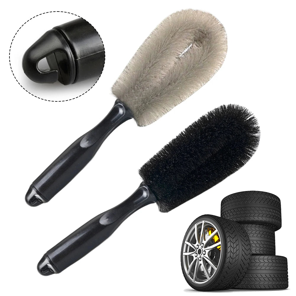 Soft Bristle Car Wheel Rim Cleaning Brush – Auto Detailing Auto Detailing Brush Oasis Select