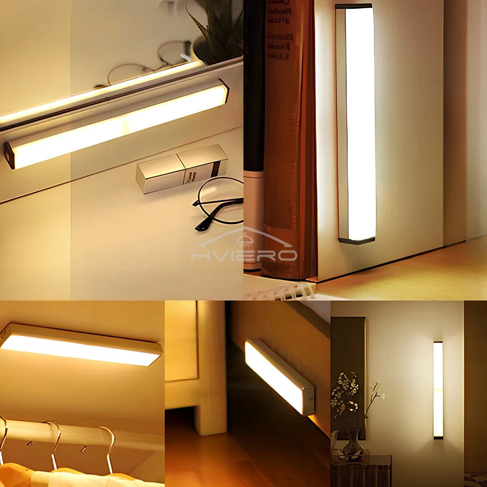 Motion Sensor LED Night Light USB Rechargeable Magnetic 1–8 Pack