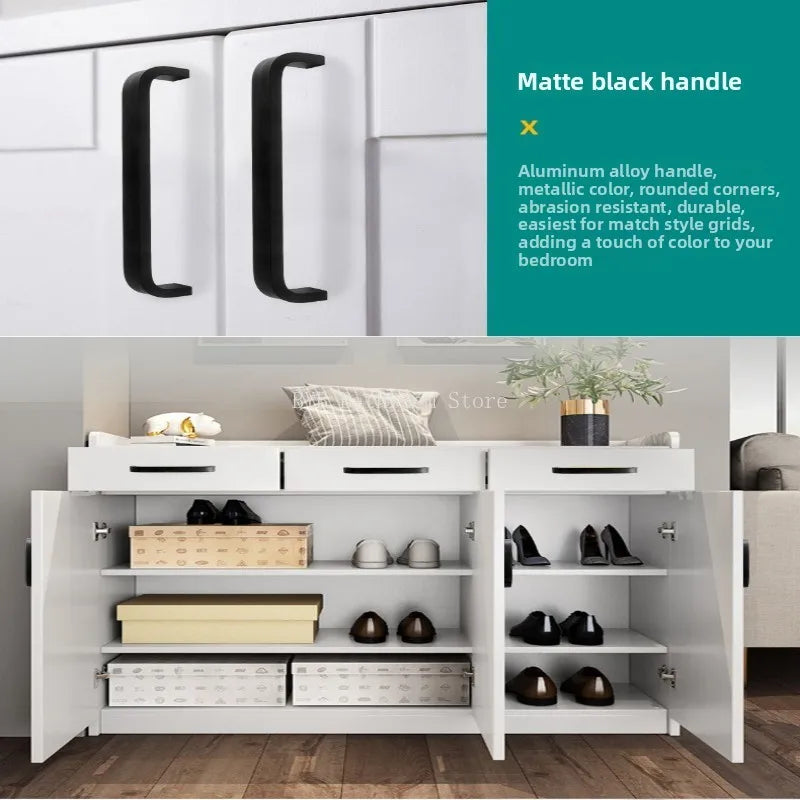 Black/Gold Solid Aluminum Alloy Kitchen Cabinet Handles Drawer Cupboard Wardrobe Door Straight Handle Furniture Hardware Oasis Select