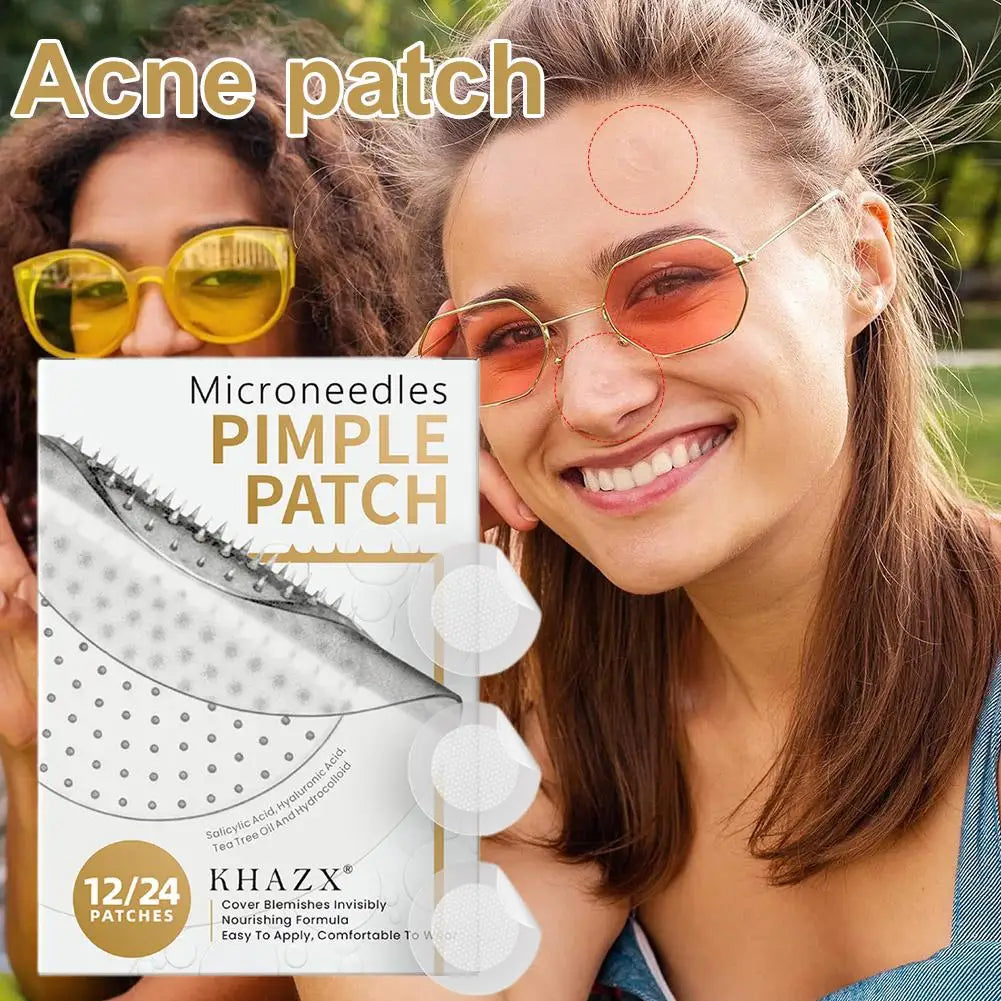 Microneedle Hydrocolloid Acne Patches – Invisible Overnight Spot Acne Patch Oasis Select