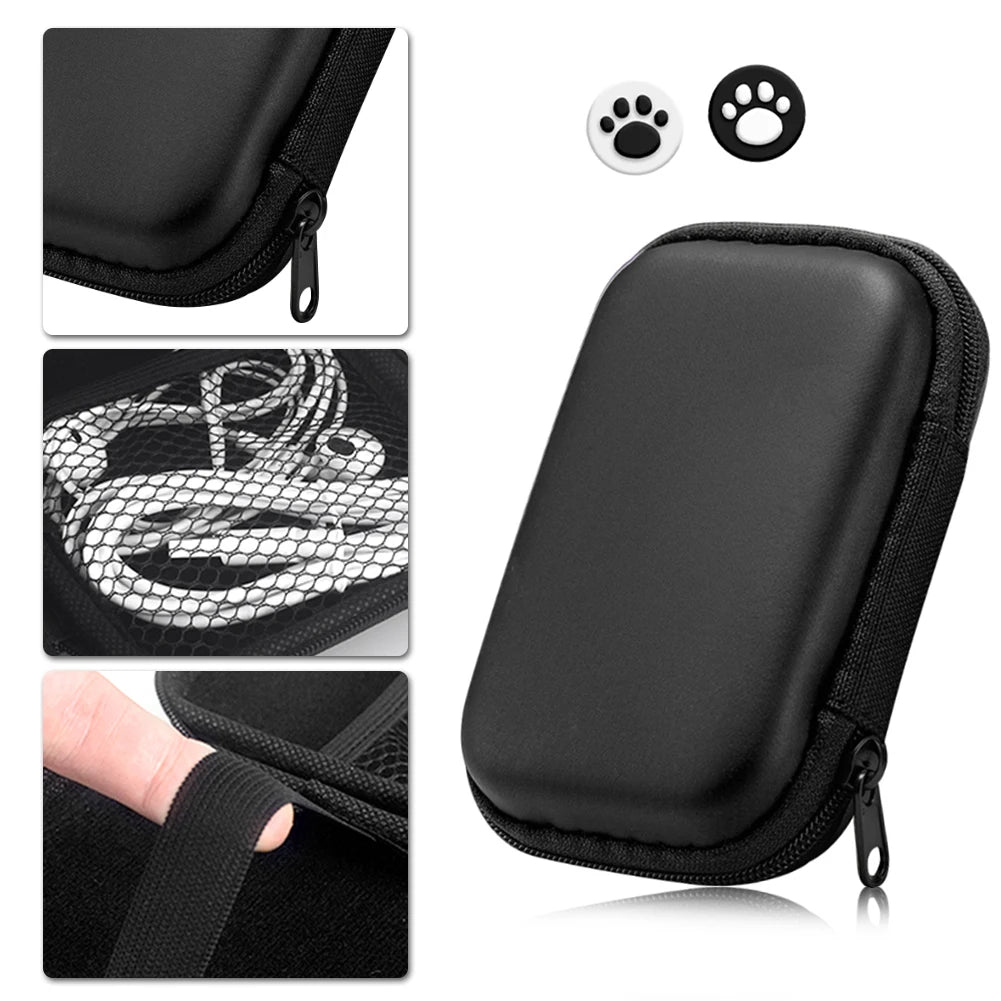 EVA Hard Case for Miyoo Mini Plus & ANBERNIC RG35XX + Joystick Caps Game Console Case Oasis Select