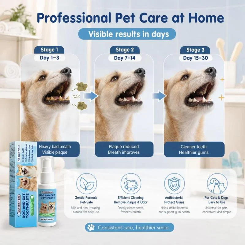 Pet Toothpaste Mint Flavor – Plaque & Tartar for Dogs & Cats