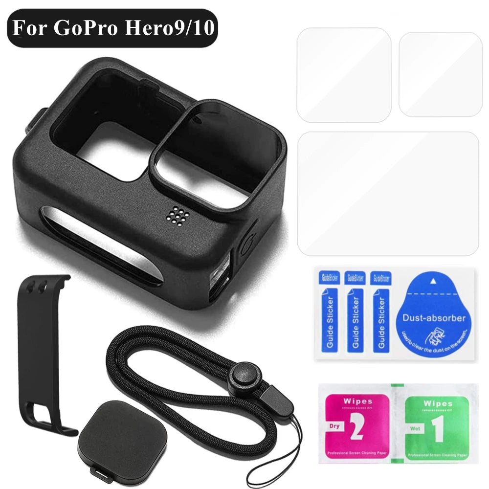 GoPro Hero 9 10 11 Silicone Case & Screen Protector Set | VeFly