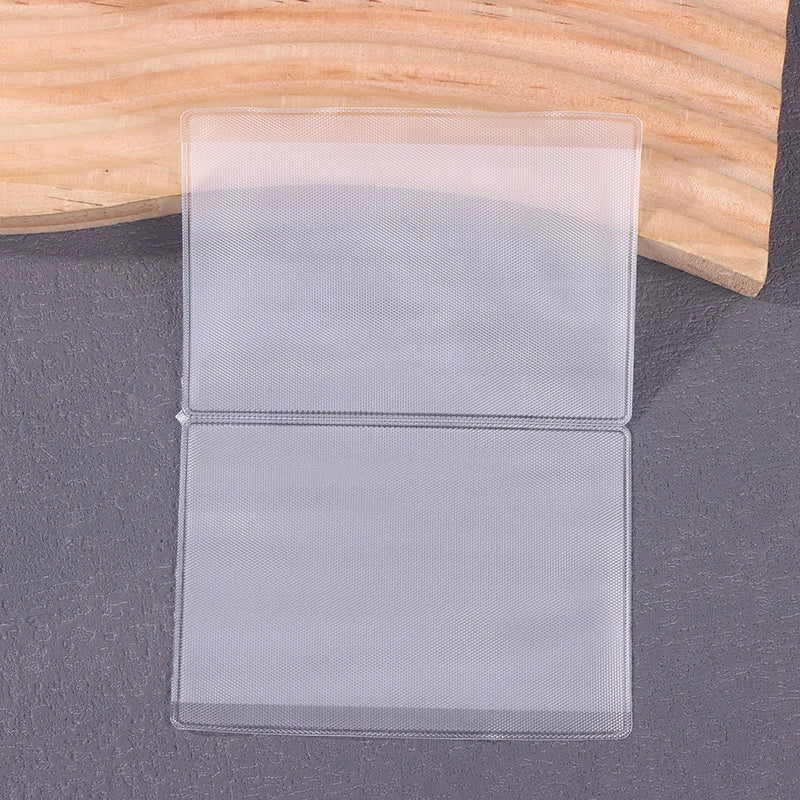 50-Pack Transparent PVC Waterproof Card Holders for ID & Credit Card Holder Sleeves Oasis Select