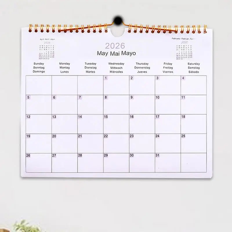 Calendar 2025 20252026 Calendar Planner Multilingual Coil Planner Agenda Organizer Scheduling For Home Office School Classroom Oasis Select